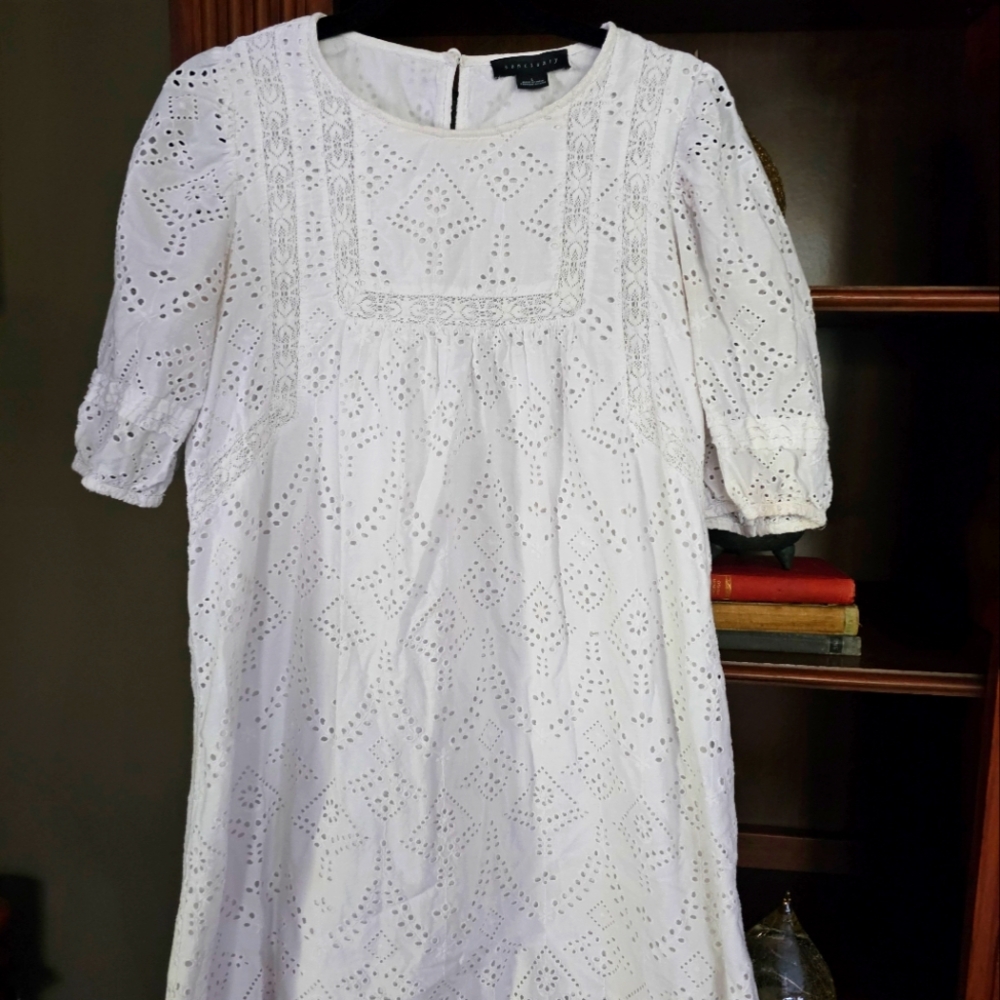 White Eyelet Dress